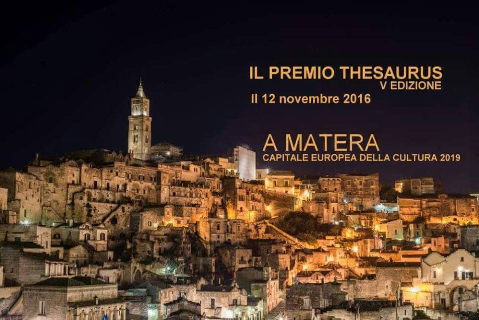 A Matera torna il premio letterario “Thesaurus” thesaurus