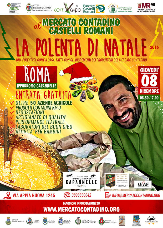 A Capannelle la Polenta di Natale con il Mercato Contadino lapolentadinatale2016