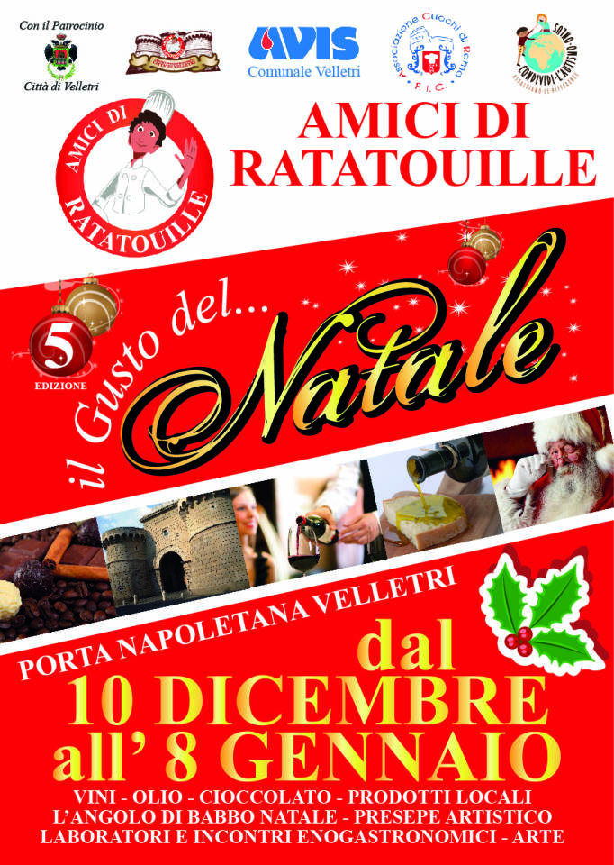 Il Gusto del Natale a Velletri con gli Amici di Ratatouille ilgustodelnatale