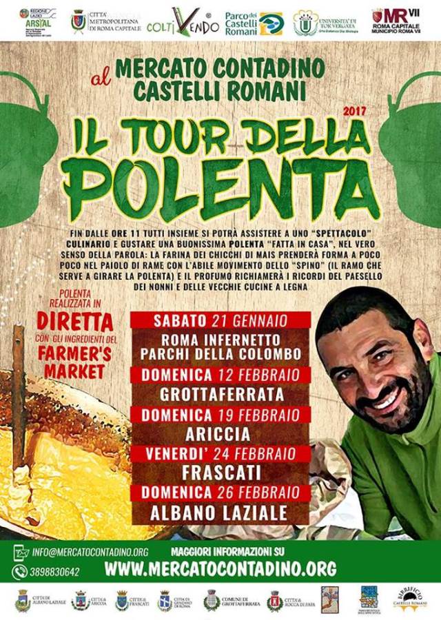 Citta Metropolitana, arriva il Tour della Polenta del Mercato del Contadino tourpolenta