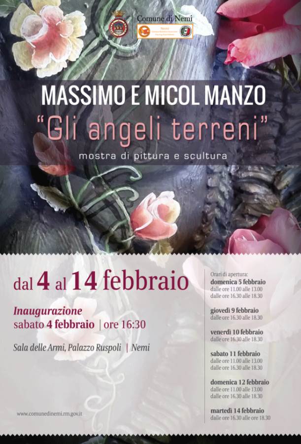 Nemi, a San Valentino si conclude la mostra Gli Angeli Terreni angeliterreni