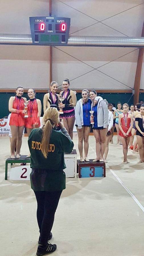Ginnastica Ritmica San Nilo Grottaferrata, Camilli-Scotini terze nella prova regionale camilliscotinipodio