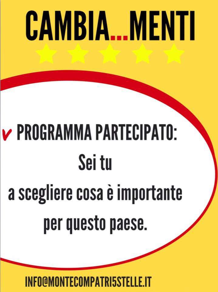 M5S Monte Compatri, “Alleanze? No, grazie” m5smonte