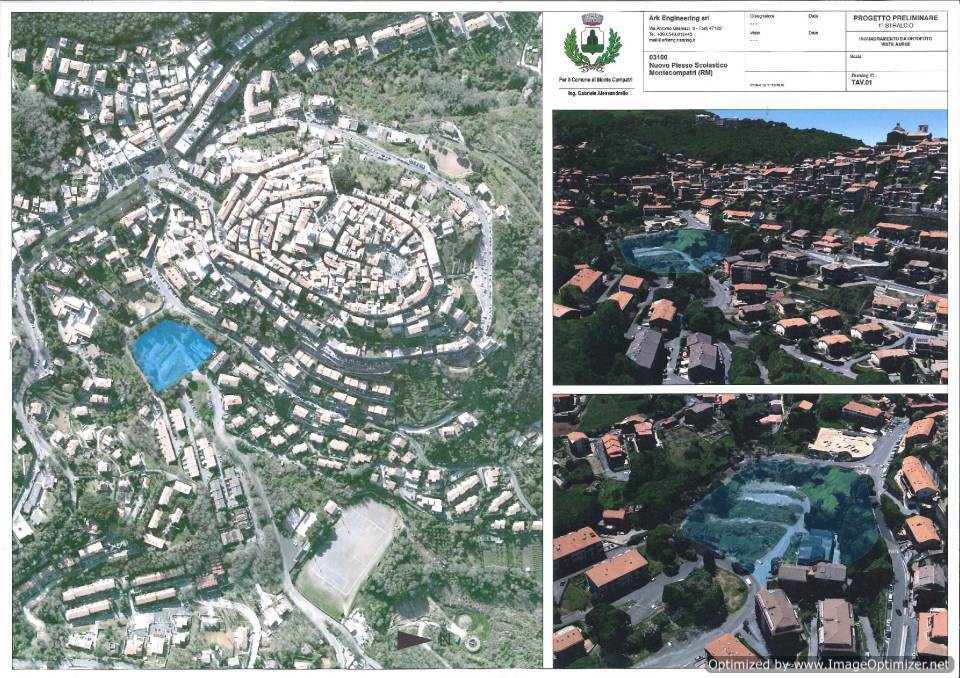 Aggiornamenti su scuola, differenziata e viabilità da Monte Compatri renderingscuolazagarolo