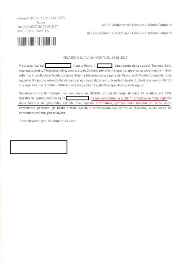 Monte Compatri, sui rifiuti D’Acuti attacca Samà dichiarazionetekneko