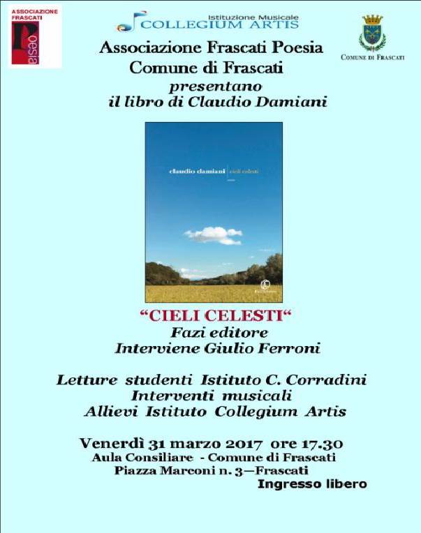 Tra Musica e versi, la poesia di Claudio Damiani a Frascati locandina