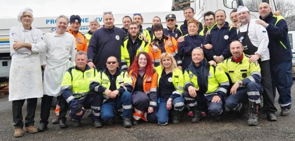 La Protezione Civile di Albano tra i terremotati protezionecivile