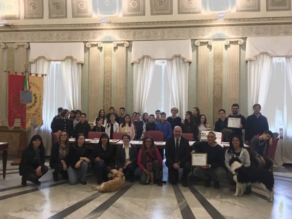 Frascati, Strati ha incontrato i ragazzi del progetto Pet for Pet perforpet