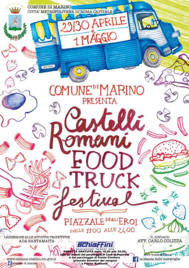 Al via Castelli Romani Food Truck Festival a Marino foodtruckmarino
