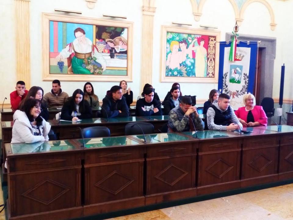 Studenti Dell’Iss Amari Mercuri a Palazzo Colonna studenti