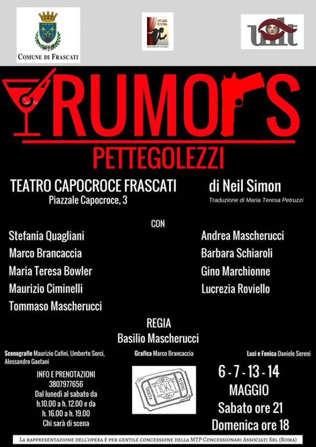 Frascati, Rumors di Neil Simon al Teatro Capocroce locandina