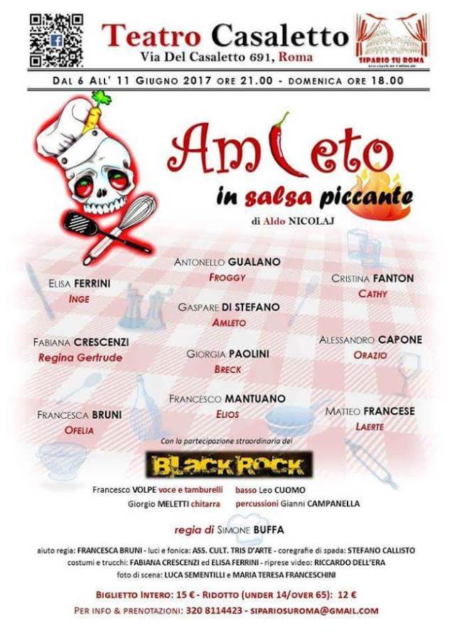 Amleto in Salsa Piccante, in scena al Teatro Casaletto locandina