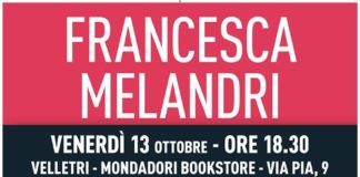 Velletri, presentazione del libro di Francesca Melandri melandri
