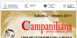 Campaniliana, al via il programma sabato 21 ottobre locandina