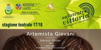 Sabina Barzilai porta Pinter a Marino locandina