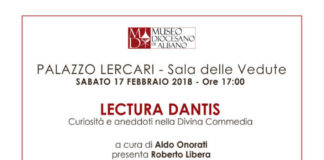 Ad Albano nuova Lectura Dantis con Aldo Onorati locandina_onorati