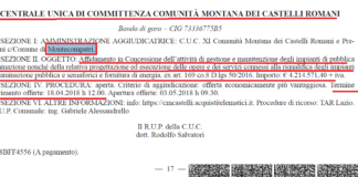 Monte Compatri, bando sulla pubblica illuminazione project