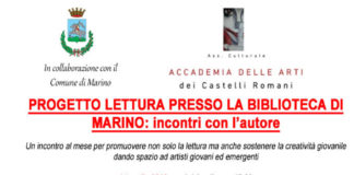 Marino, al via la serie di incontri con l’autore locandina