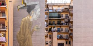 A Roma Sky Stars bar panoramico murales_roma