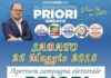 Velletri, comizio del candidato sindaco Priori priori