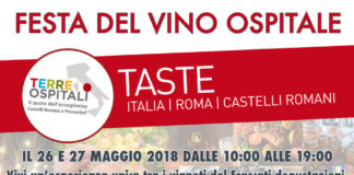 Arriva ai Castelli la prima Festa del Vino Ospitale locandina