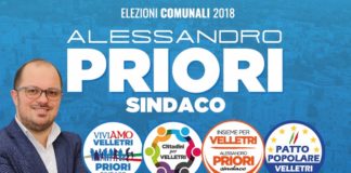 Priori presenta programma e coalizione per Velletri priori2018