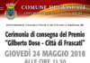 Frascati, torna il Premio Gilberto Dose dose