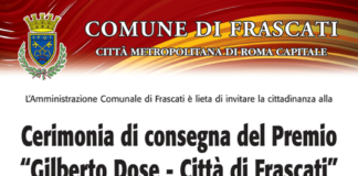 Frascati, torna il Premio Gilberto Dose dose
