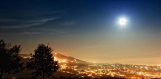 Trekking notturno su Monte Tuscolo luna