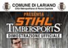 Tempo di StihlTimbersports a Lariano locandina