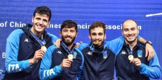 Frascati Scherma, Garozzo d’oro con i fiorettisti WuxiBizziTeam