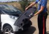 Smontavano una Smart a Borghesiana, arrestati auto_smontata