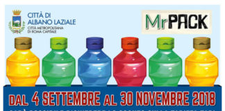 Albano, detrazione TARI con i punti plastica Mr. Pack manifesto