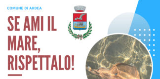 Ardea lancia campagna social per rispettare mare mare
