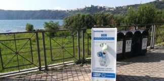 Campagna contro abbandono rifiuti arriva al Lago Albano nolittering