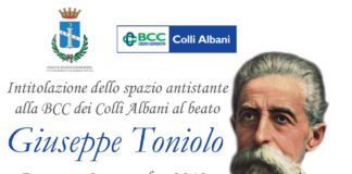Intitolazione Largo Giuseppe Toniolo a Genzano locandina