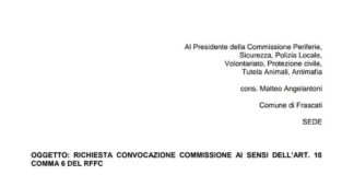 Pd, “Frascati è una città insicura” convocazione