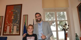 Zuccalà incontra la giovane campionessa di minimoto Giuliani