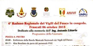 A Frascati il Quarto Raduno dei Vigili del Fuoco raduno
