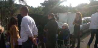 Frascati set della nuova fiction Mediaset con Sabrina Ferilli tognazzi