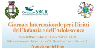 Grottaferrata celebra giornata dell’infanzia e dell’adolescenza manifesto