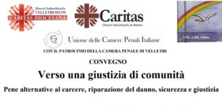 Pene alternative al carcere, convegno a Velletri locandina