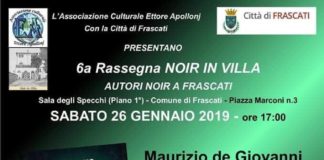 Maurizio De Giovanni a Frascati per Noir in Villa degiovanni
