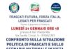 Confronto sulla politica a Frascati locandina