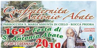 Rocca Priora festeggia Sant’Antonio Abate locandina