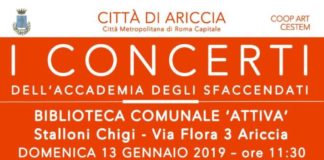Ariccia, 13 gennaio alla Biblioteca Comunale il Duo Amigdala manifesto_13_gennaio