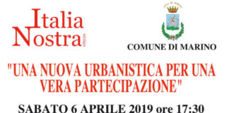 Convegno sull’Urbanistica a Marino locandina