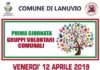 Prima Giornata Gruppi Volontari Comunali a Lanuvio manifesto