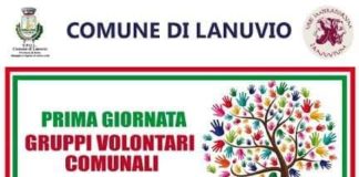 Prima Giornata Gruppi Volontari Comunali a Lanuvio manifesto