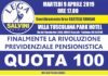 Lega Castelli Romani “a Frascati il convegno su Quota 100” manifesto